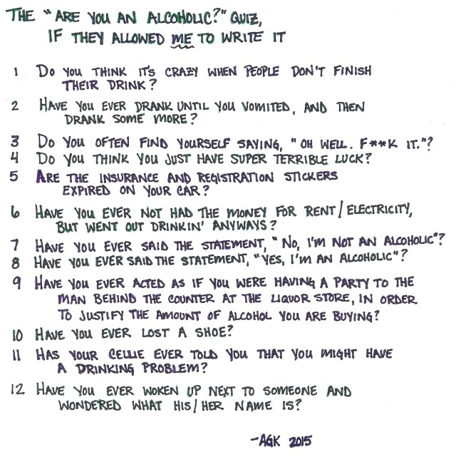 Are You an Alcoholic